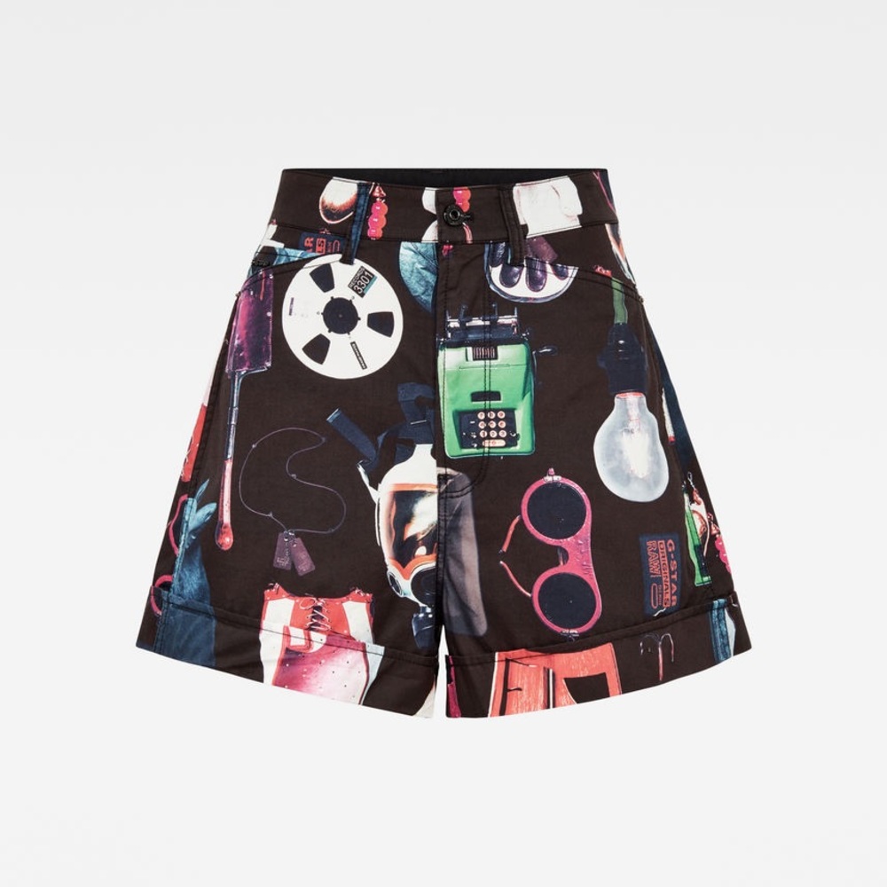 G-Star Originals Raw Denim Revynn Ultra High Boyfriend Shorts